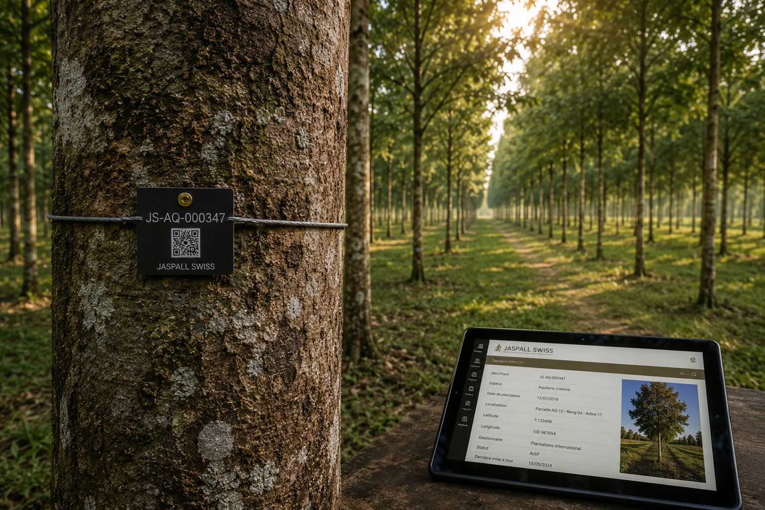 Traceability and asset identification in agroforestry